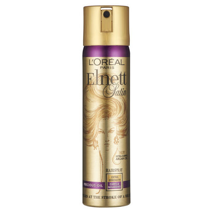 L'Oreal Paris Elnett Argan Oil Damaged Hair Strong Hold Hair Spray 75ml