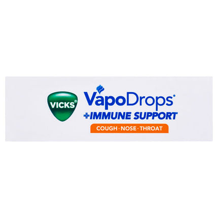 Vicks VapoDrops Immune Support Orange 36 Lozenges