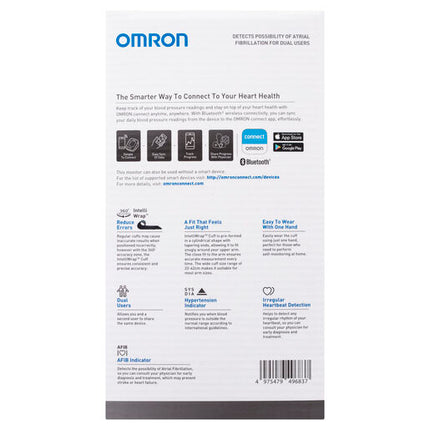 Omron Bluetooth Blood Pressure Monitor with AFIB Indicator