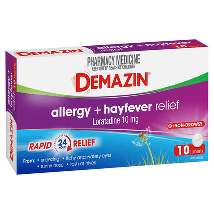 Demazin Allergy + Hayfever Relief 10 Tablets