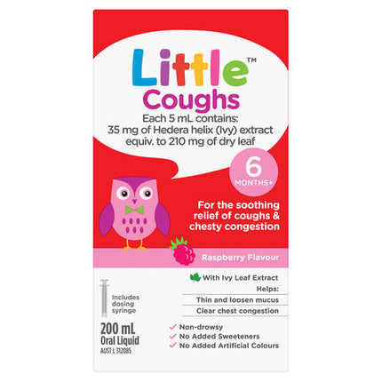 Little Coughs Raspberry 200ml