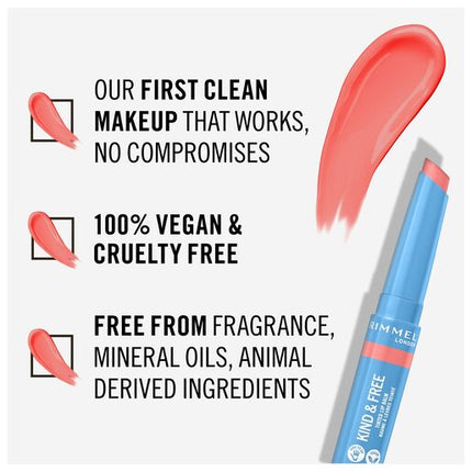 Rimmel Kind & Free Tinted Lip Balm Hibiscus Blaze