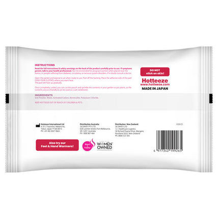 Hotteeze Heat Pads Pain Relief Patches 10 Pack