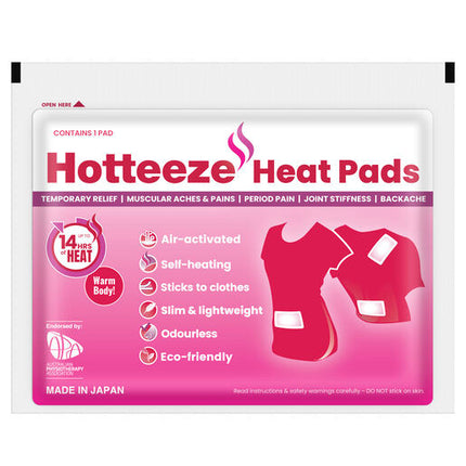 Hotteeze Heat Pads Pain Relief Patches 10 Pack