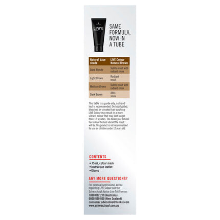 Schwarzkopf Live Colour Natural Brown 75ml