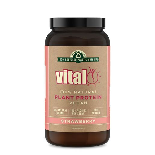 Vital Protein Pea Protein Isolate Strawberry 500g