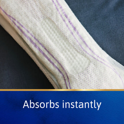 Tena Pads InstaDRY Extra Long Length 6 Pads