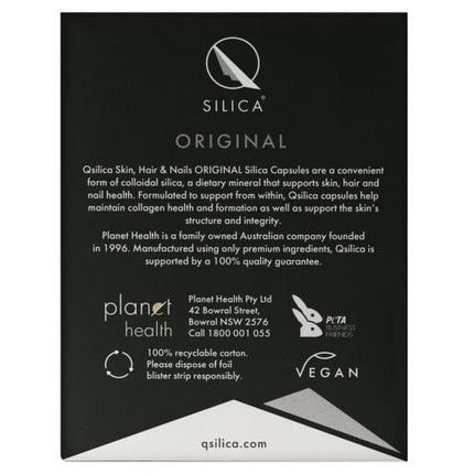 Qsilica Skin Hair & Nails 100 Vegan Capsules