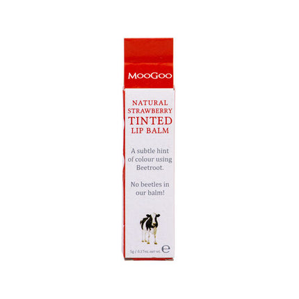MooGoo Natural Lip Balm Strawberry Tinted 5g