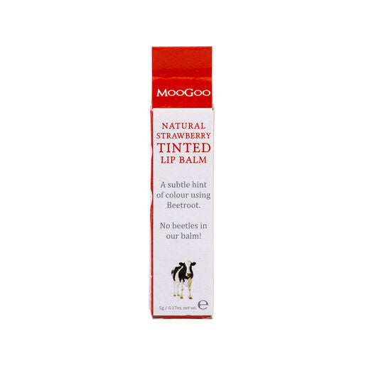 MooGoo Natural Lip Balm Strawberry Tinted 5g