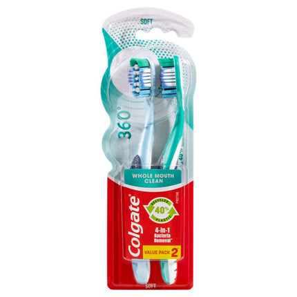 Colgate 360° Toothbrush Soft Twin Pack