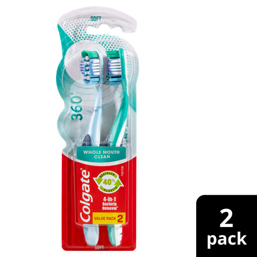 Colgate 360° Toothbrush Soft Twin Pack