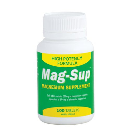 Mag-Sup Magnesium Supplement 100 Tablets