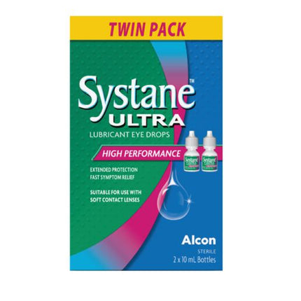 Systane Ultra High Performance Lubricant Eye Drops Twin Pack 2 x 10mL