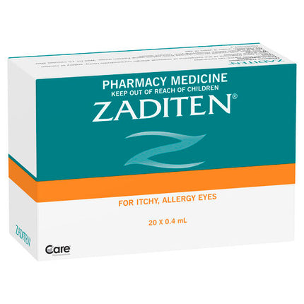 Zaditen Sterile Eye Drops 20 x 0.4mL