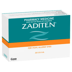 Zaditen Sterile Eye Drops 20 x 0.4mL – Direct Chemist Outlet Online