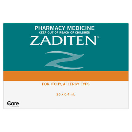 Zaditen Sterile Eye Drops 20 x 0.4mL
