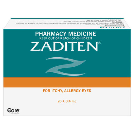Zaditen Sterile Eye Drops 20 x 0.4mL