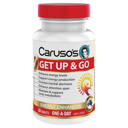 Caruso's Natural Health Get Up And Go 30 Tablets