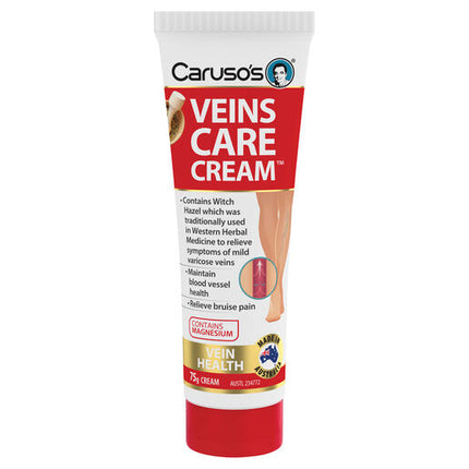 Caruso's Natural Health Veins Care Cream 75g