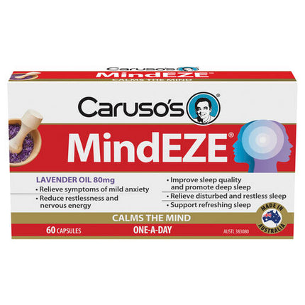 Caruso's Natural Health MindEZE 60 Capsules