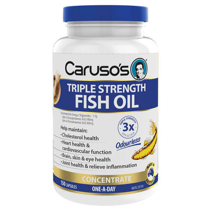 Caruso's Natural Health Triple Strength Fish Oil 150 Capsules