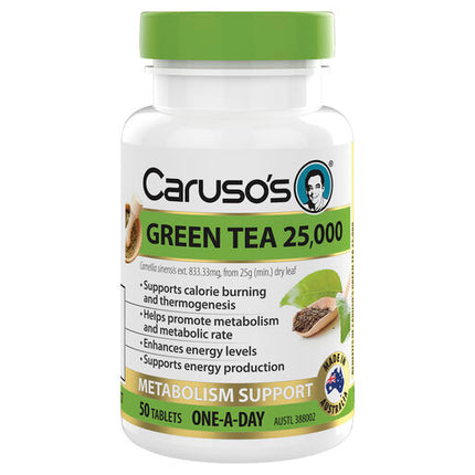 Caruso's Natural Health Green Tea 50 Tablets