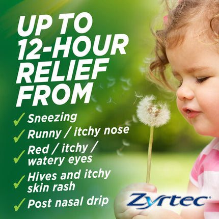Zyrtec Kids Allergy & Hayfever Oral Liquid Grape 60ml