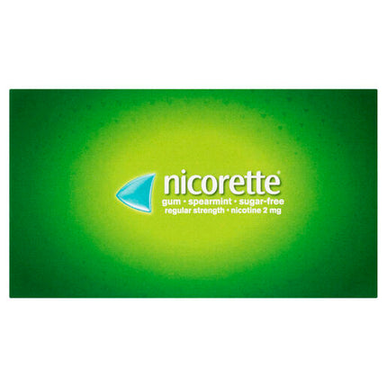 Nicorette Quit Smoking Regular Strength Nicotine Gum Spearmint 150 Pack