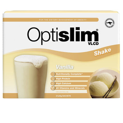 Optislim VLCD Meal Replacement Shake Vanilla 21x43g Sachets
