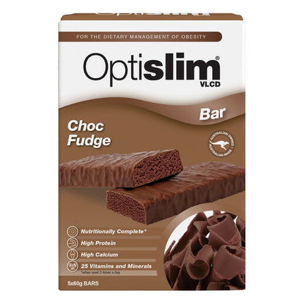 OptiSlim VLCD Bar Choc Fudge 5 Pack