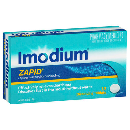 Imodium Zapid 2mg 12 Tablets
