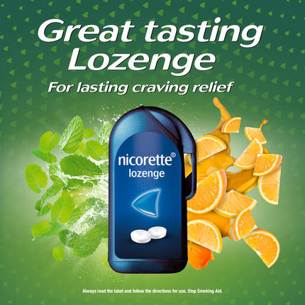 Nicorette Quit Smoking Regular Strength Nicotine Lozenge Fruitdrops 4 x 20 Pack