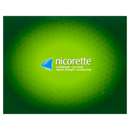 Nicorette Quit Smoking Regular Strength Cooldrops Nicotine Lozenge Icy Mint 8 x 20 Pack