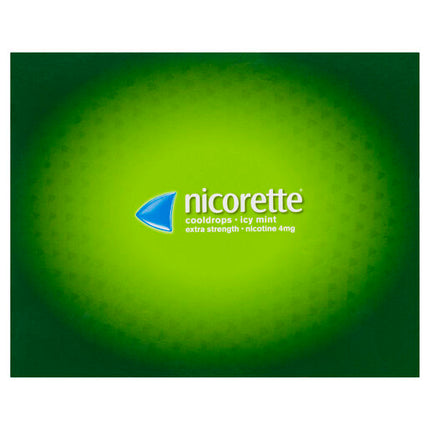 Nicorette Quit Smoking Extra Strength Cooldrops Nicotine Lozenge Icy Mint 8 x 20 Pack
