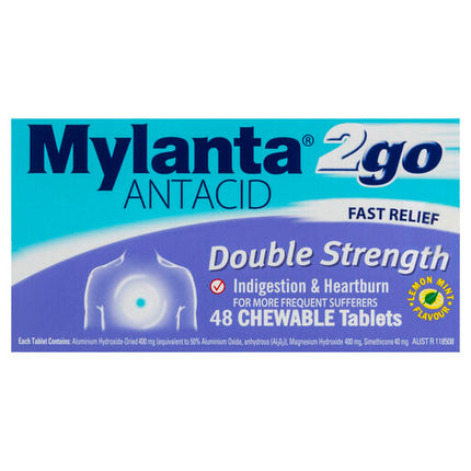 Mylanta 2go Antacid 48 Tablets