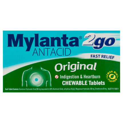 Mylanta2Go Original 100 Chewable Tablets
