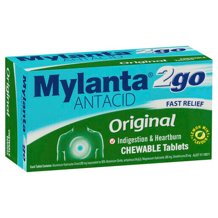 Mylanta2Go Original 100 Chewable Tablets