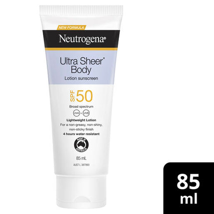 Neutrogena Ultra Sheer Sunscreen Lotion Spf 50+ 85mL