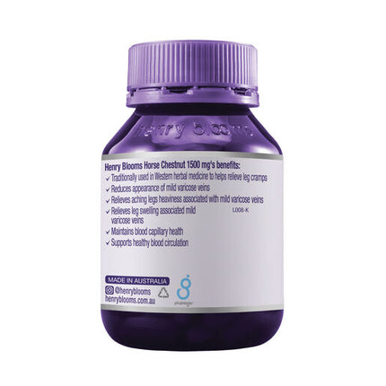 Henry Blooms Horse Chestnut 1500Mg 90 Capsules