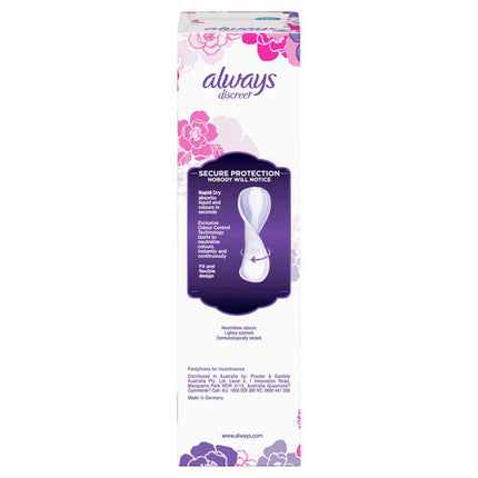 Always Discreet For Sensitive Bladder Long Plus 20 Liners