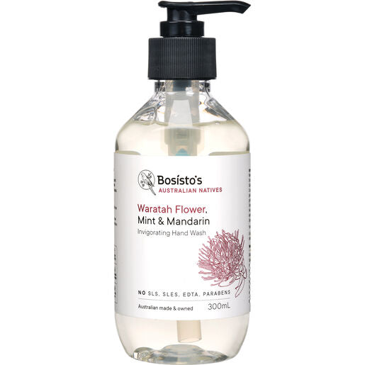 Bosisto's Waratah Flower, Mint & Mandarin Hand Wash 300mL