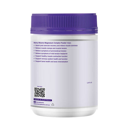 Henry Blooms Magnesium Complex 400g Powder Bulk Pack