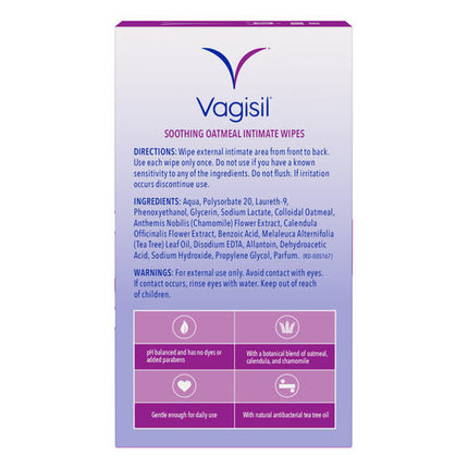 Vagisil Itch Relief Intimate Wipes 12 Pack