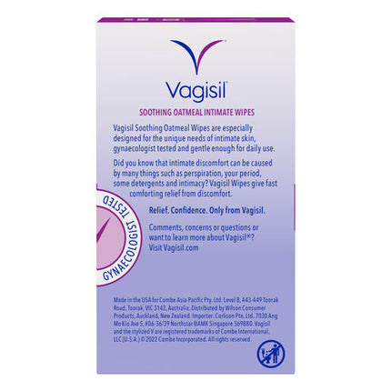 Vagisil Itch Relief Intimate Wipes 12 Pack