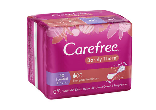 Carefree Barely There Shower Fresh Panty Liners 42 Pack