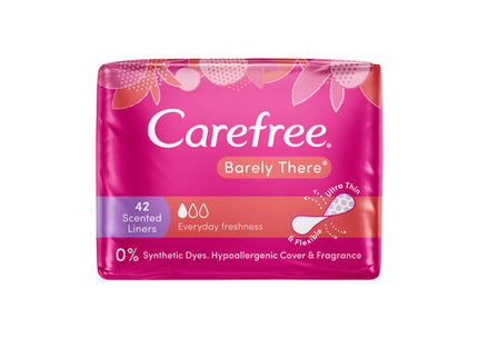 Carefree Barely There Shower Fresh Panty Liners 42 Pack
