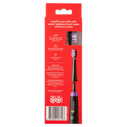 Colgate Pulse Sensitive Electric Toothbrush Replacement Brush Head Refills, 4 Pack
