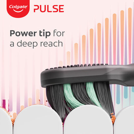 Colgate Pulse Deep Clean Electric Toothbrush Replacement Brush Head Refills, 4 Pack