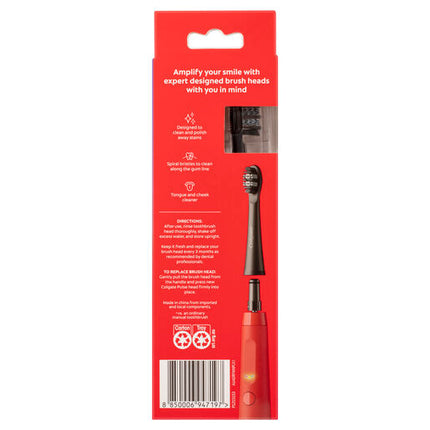 Colgate Pulse Whitening Electric Toothbrush Replacement Brush Head Refills, 4 Pack